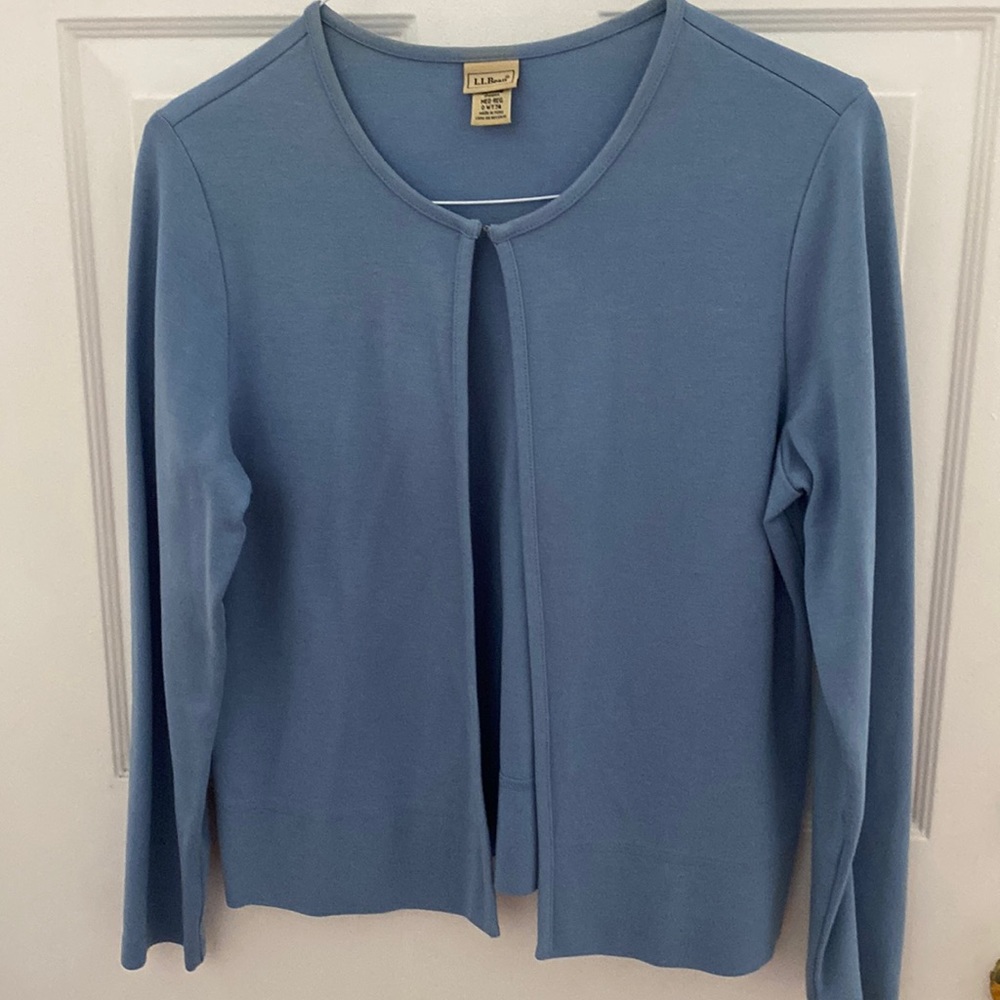 LL Bean cotton blend cardigan